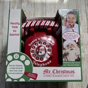 Santa's Magical Telephone Mr‎ Christmas Interactive Holiday Toy